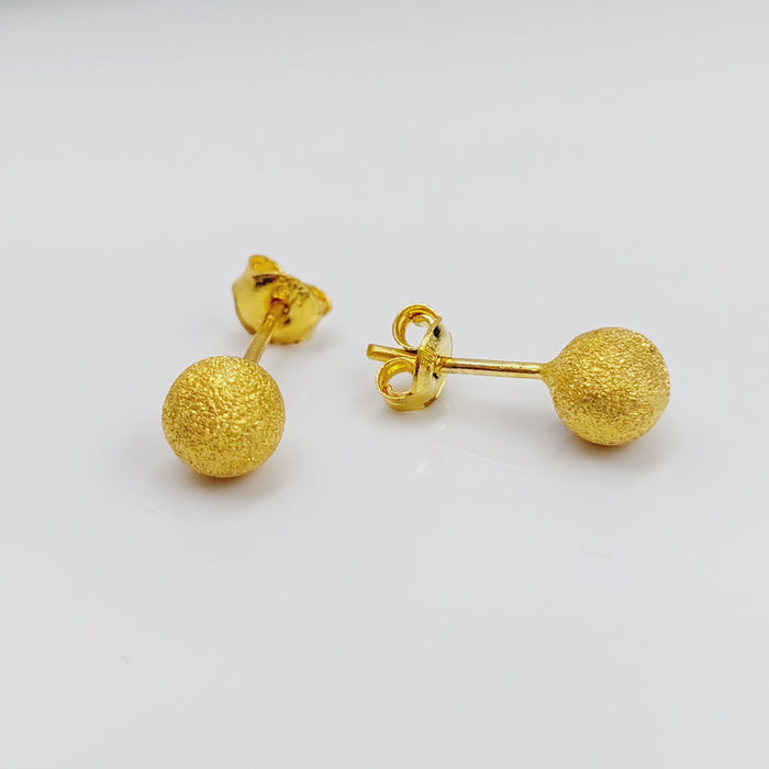 Sugar Screw Earrings Made Of  21K Yellow Gold by Saeed Jewelry-27423