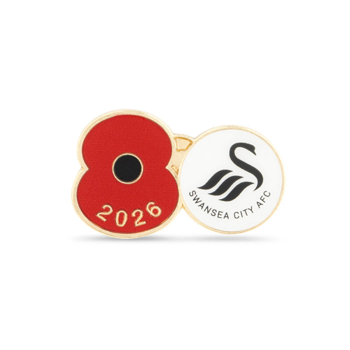 Swansea City Poppy Football Pin 2026