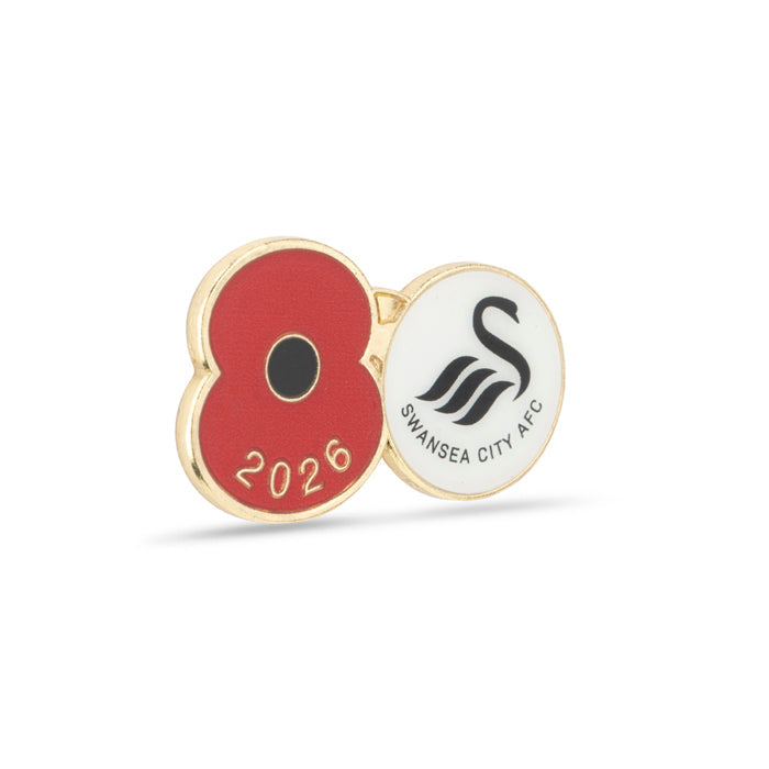 Swansea City Poppy Football Pin 2026