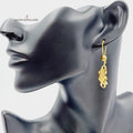 Taft Earrings Made Of 21K Yellow Gold by Saeed Jewelry-28437