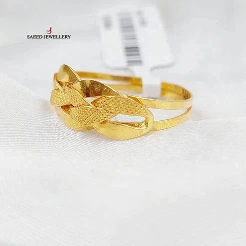 21K Taft Ring Made of 21K Yellow Gold by Saeed Jewelry-27212