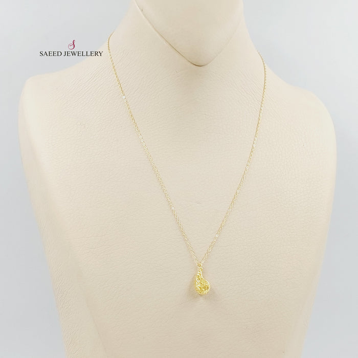 18K عقد دمعة-مجوهرات الشيخ سعيد-Saeed Jewelry
