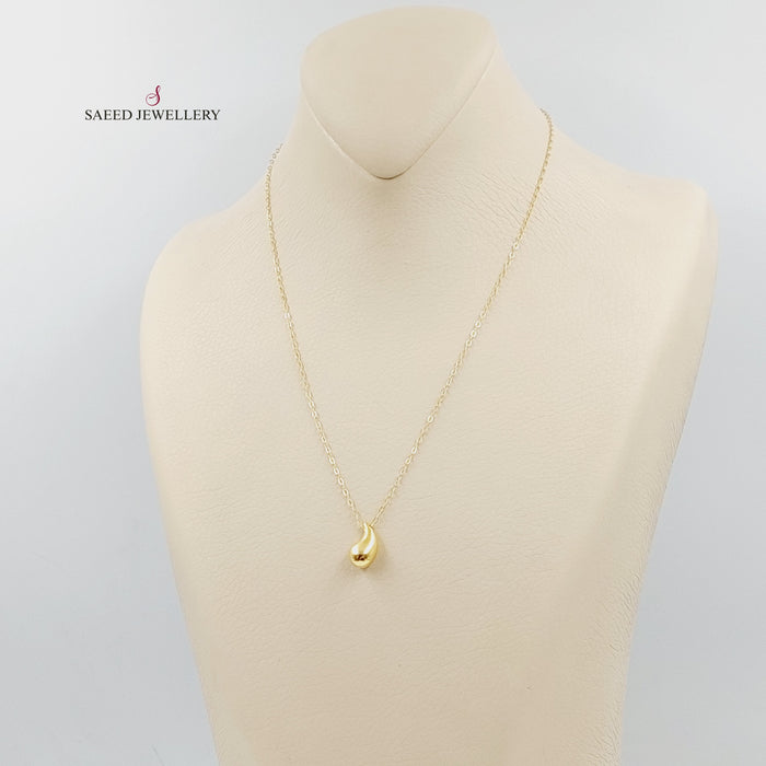 18K عقد دمعة-مجوهرات الشيخ سعيد-Saeed Jewelry