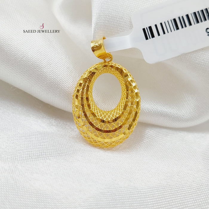 Tears Pendant Made Of 21K Yellow Gold by Saeed Jewelry-27716