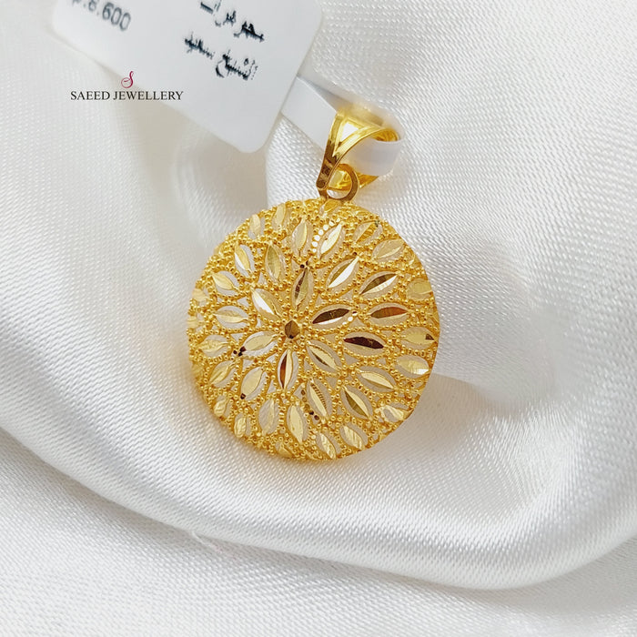 Tears Pendant Made Of 21K Yellow Gold by Saeed Jewelry-27718