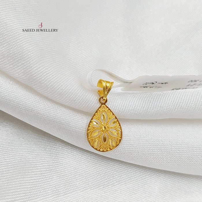 Tears Pendant  Made Of 21K Yellow Gold by Saeed Jewelry-30375