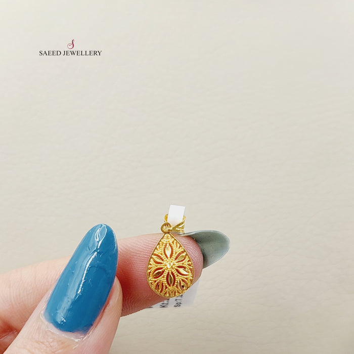 Tears Pendant  Made Of 21K Yellow Gold by Saeed Jewelry-30375