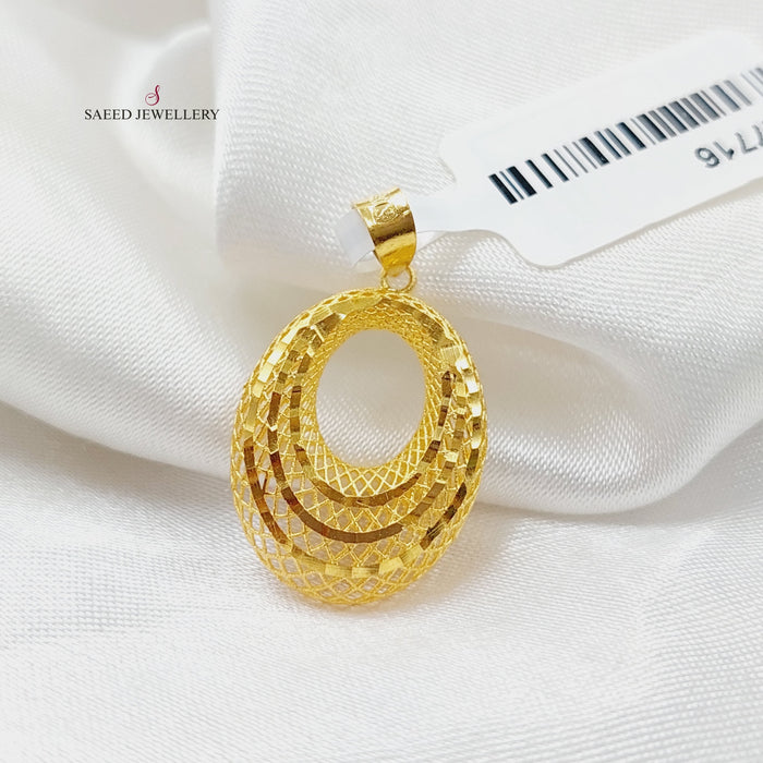 Tears Pendant Made Of 21K Yellow Gold by Saeed Jewelry-27716