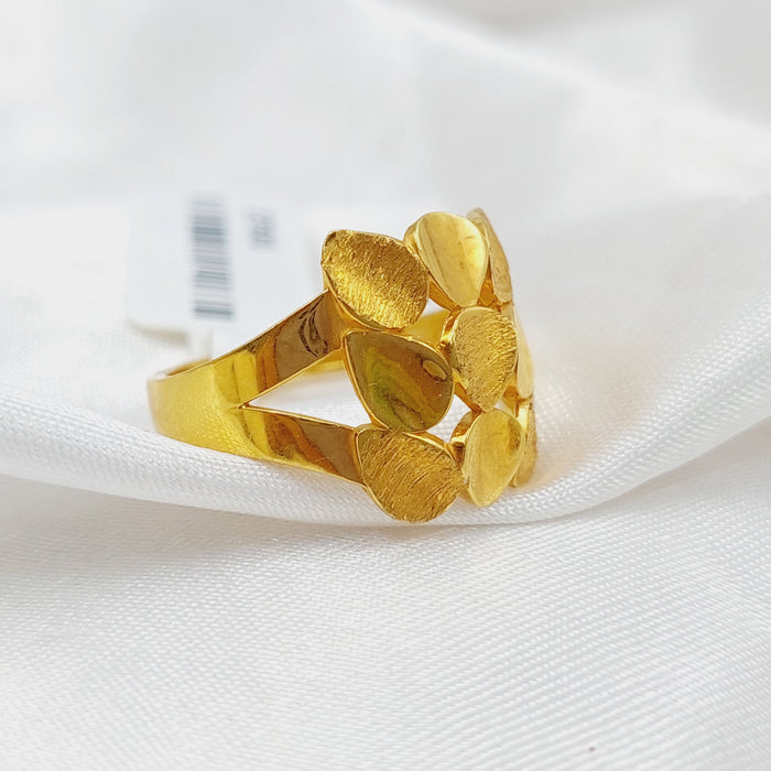 Tears Ring Made Of 21K Yellow Gold by Saeed Jewelry-27600