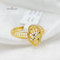 Tears Ring  Made Of 21K Yellow Gold by Saeed Jewelry-30059