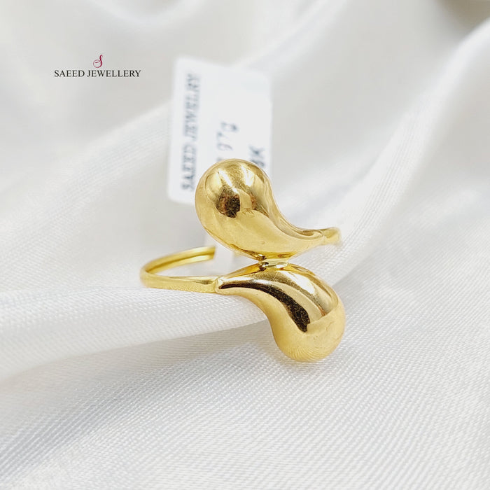 18K خاتم دمعة-مجوهرات الشيخ سعيد-Saeed Jewelry