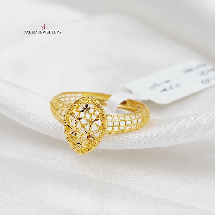 Tears Ring  Made Of 21K Yellow Gold by Saeed Jewelry-29735