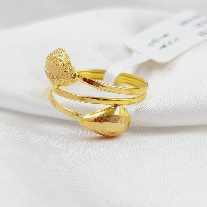 Tears Ring  Made Of 21K Yellow Gold by Saeed Jewelry-28865