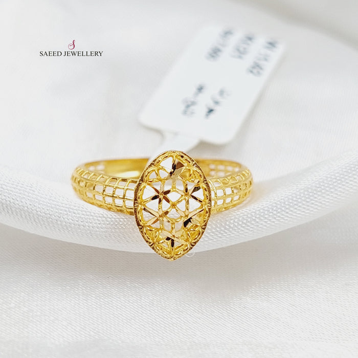 Tears Ring  Made Of 21K Yellow Gold by Saeed Jewelry-29735