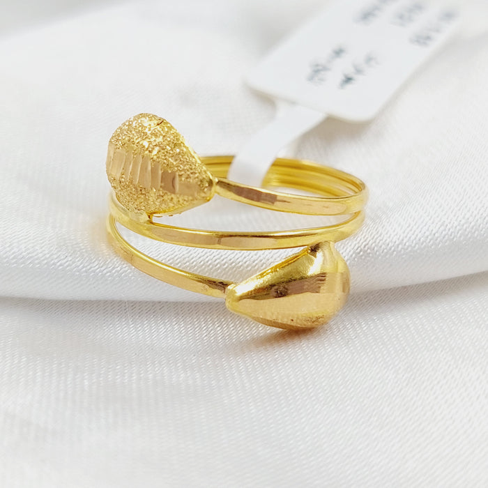 Tears Ring  Made Of 21K Yellow Gold by Saeed Jewelry-28865