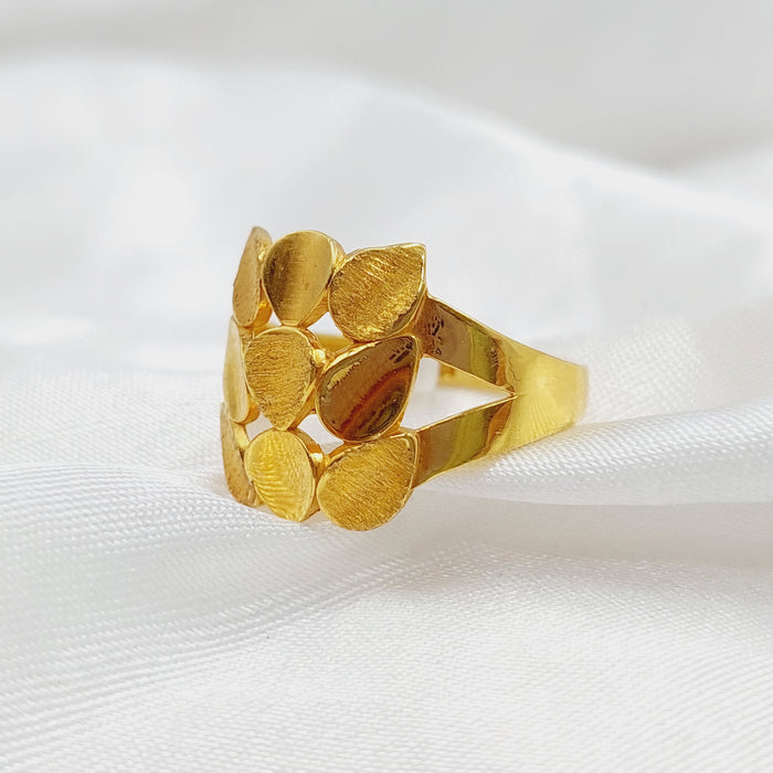 Tears Ring Made Of 21K Yellow Gold by Saeed Jewelry-27600