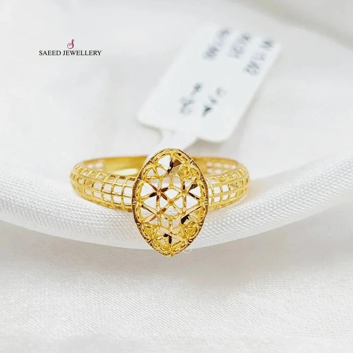 Tears Ring  Made Of 21K Yellow Gold by Saeed Jewelry-30059