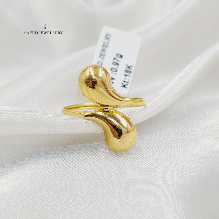 18K خاتم دمعة-مجوهرات الشيخ سعيد-Saeed Jewelry