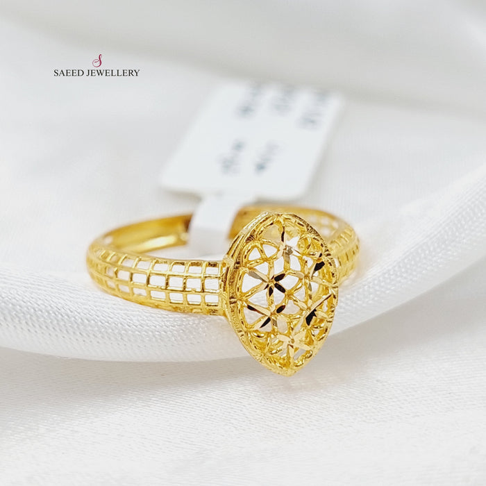 Tears Ring  Made Of 21K Yellow Gold by Saeed Jewelry-29735