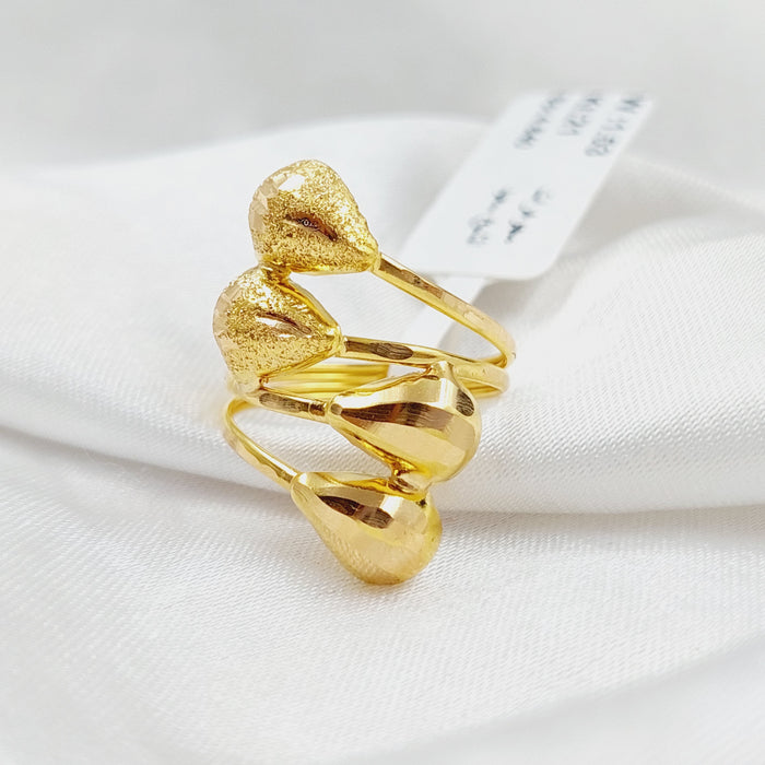 Tears Ring  Made Of 21K Yellow Gold by Saeed Jewelry-28863