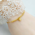 Thin Balls Bracelet Made Of  21K Yellow Gold by Saeed Jewelry-27430