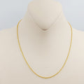 Thin Link Cable Chain Made Of 21K Yellow Gold by Saeed Jewelry-28142