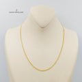 21K Thin Chain 45cm Made of 21K Yellow Gold by Saeed Jewelry-26641