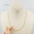 Thin Figaro Chain Made Of  21K Yellow Gold by Saeed Jewelry-27373