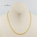 21K Thin Rope Chain Made of 21K Yellow Gold by Saeed Jewelry-26696