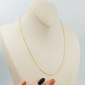 21K Thin Zarad Chain Made of 21K Yellow Gold by Saeed Jewelry-25205