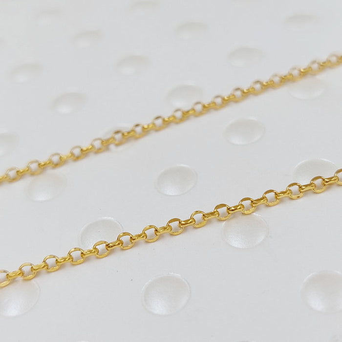 21K Thin Zarad Chain Made of 21K Yellow Gold by Saeed Jewelry-25205