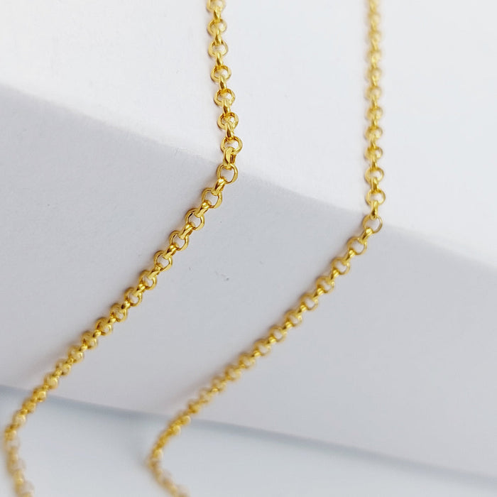 21K Thin Zarad Chain Made of 21K Yellow Gold by Saeed Jewelry-25185