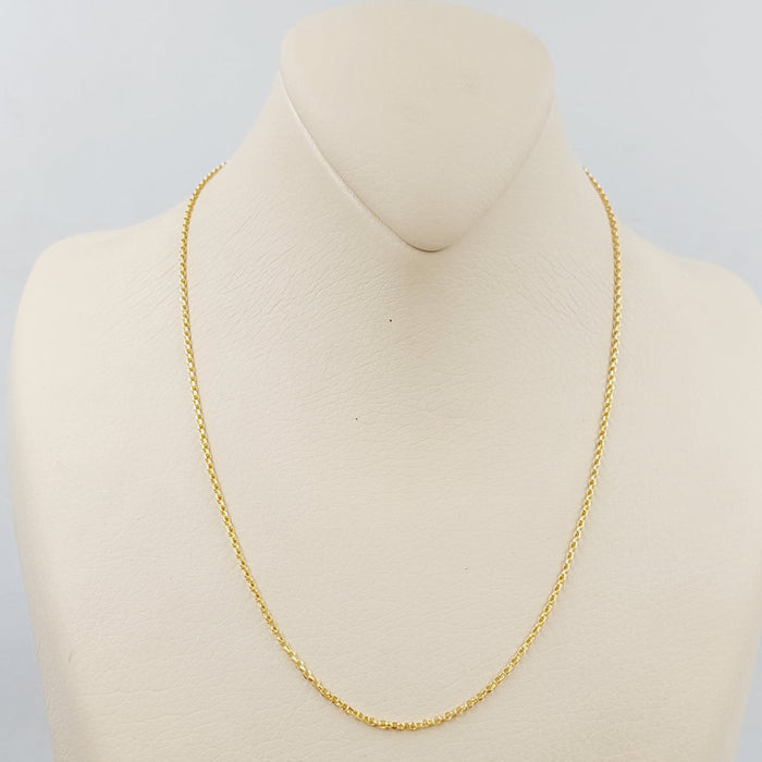 21K Thin Zarad Chain Made of 21K Yellow Gold by Saeed Jewelry-25205
