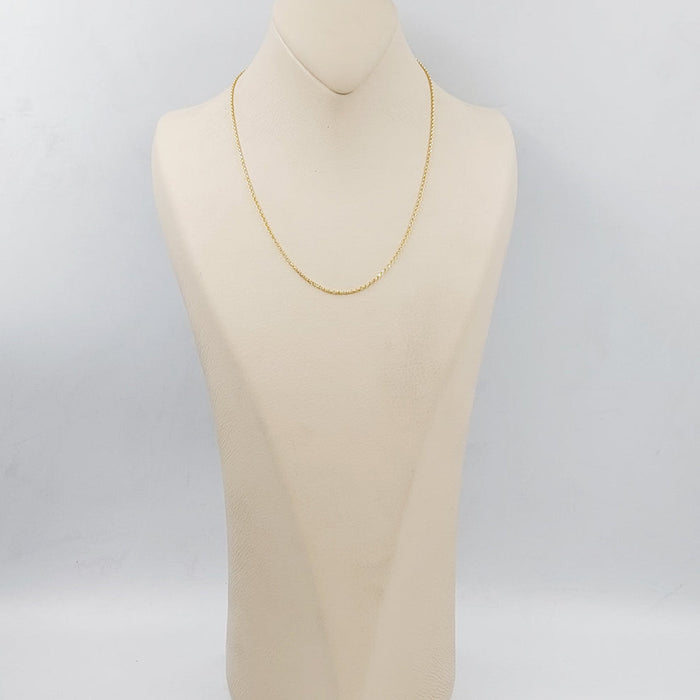 21K Thin Zarad Chain Made of 21K Yellow Gold by Saeed Jewelry-25205