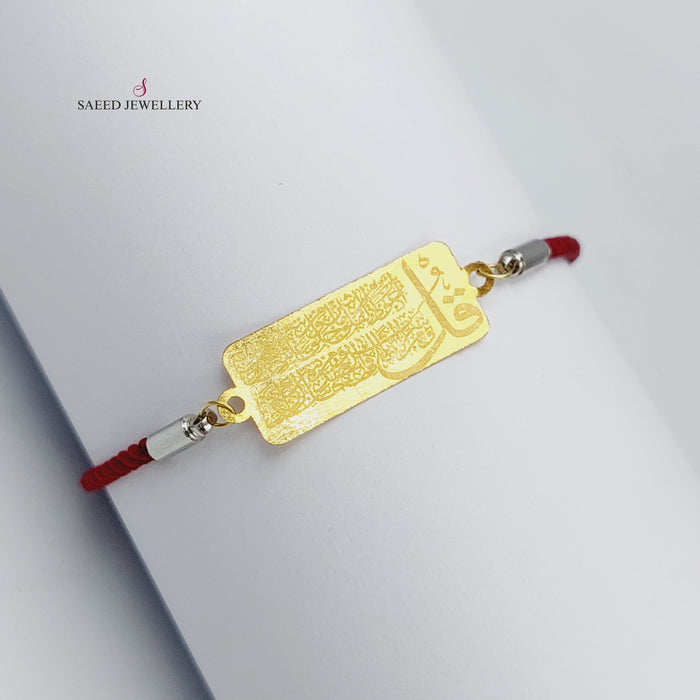 21K Thread Bracelet Made of 21K Yellow Gold by Saeed Jewelry-25097