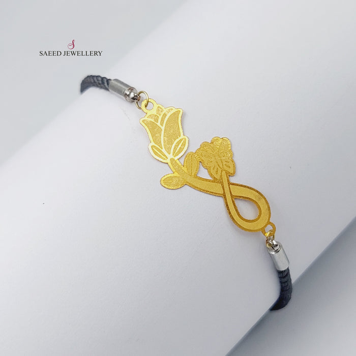 21K Thread Bracelet Made of 21K Yellow Gold by Saeed Jewelry-25099