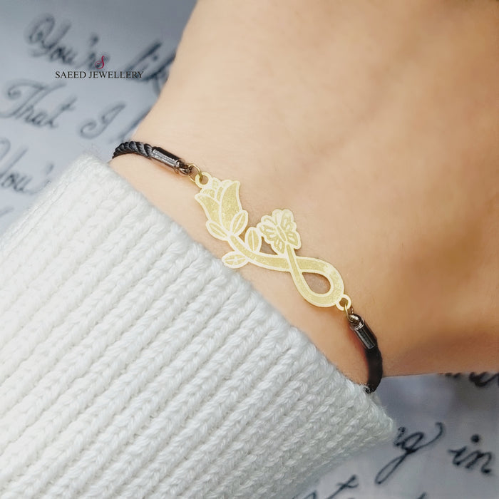 21K Thread Bracelet Made of 21K Yellow Gold by Saeed Jewelry-25099