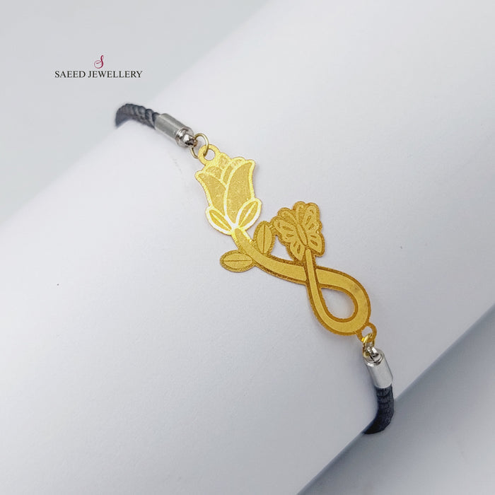 21K Thread Bracelet Made of 21K Yellow Gold by Saeed Jewelry-25099