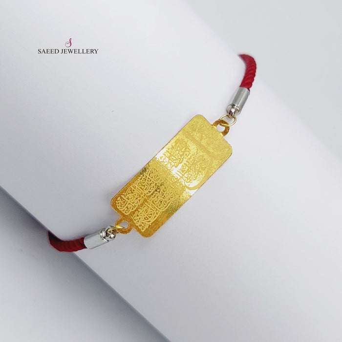 21K Thread Bracelet Made of 21K Yellow Gold by Saeed Jewelry-25097