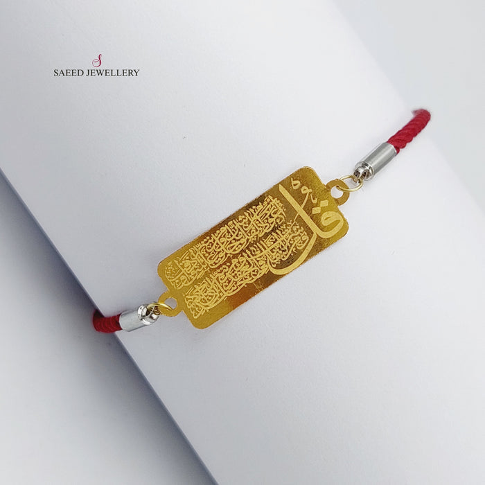 21K Thread Bracelet Made of 21K Yellow Gold by Saeed Jewelry-25097