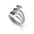 Three stone bezel ring image 0