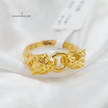 21K Tiger Ring Made of 21K Yellow Gold by Saeed Jewelry-26204