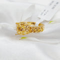21K Tiger Ring Made of 21K Yellow Gold by Saeed Jewelry-26200