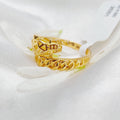 21K Tiger Ring Made of 21K Yellow Gold by Saeed Jewelry-26201