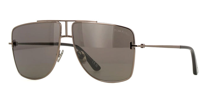 Tom Ford Eliott-02 TF1307 #colour_shiny gunmetal/grey with light mirror