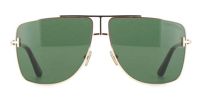 Tom Ford Eliott-02 TF1307 #colour_shiny rose gold/dark green