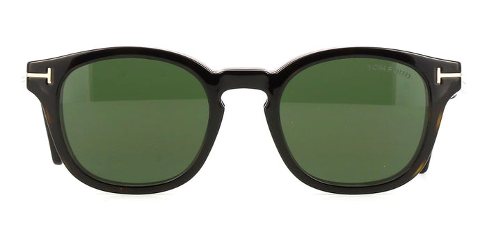 Shiny Dark HavanaDark Green Magnetic Clip On / 52
