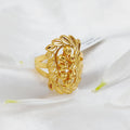 21K Turkish leaf Ring Made of 21K Yellow Gold by Saeed Jewelry-26210