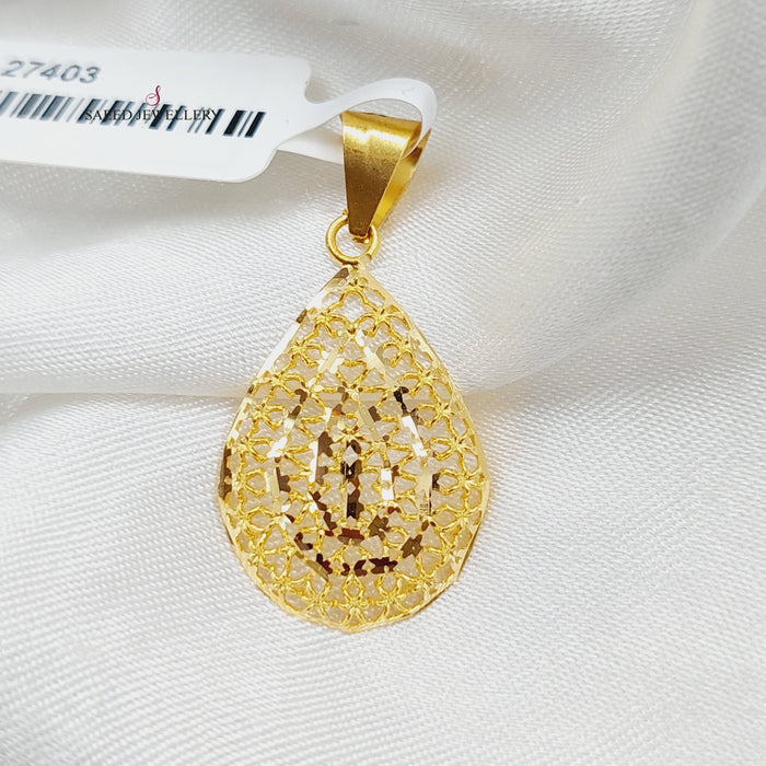 Turkish Pendant Made Of  21K Yellow Gold by Saeed Jewelry-27403