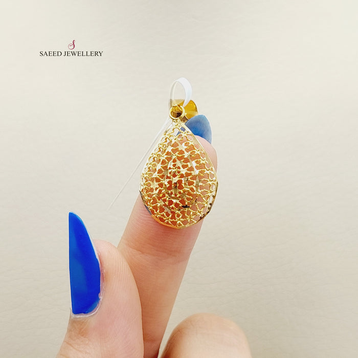 Turkish Pendant Made Of  21K Yellow Gold by Saeed Jewelry-27403